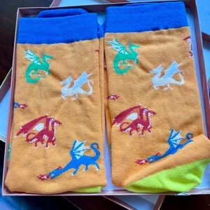 Fun Socks with Dragon 🐉 Design